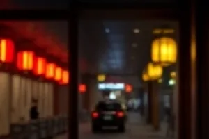 老邮局柜台上的邮戳与成捆信件